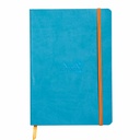 Notebook A5 Rhodiarama, 80 file, ivory, dictando, turcoaz - Calitate Premium pentru Notite si Jurnal, Format Compact