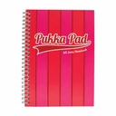 Caiet A5 cu spira Pukka Pads Vogue, dictando, roz, 200 pagini - Eleganta si organizare
