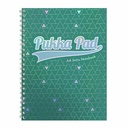 Caiet A4 cu spira Pukka Pads Glee, Dictando, 200 pagini, Verde Vibrant
