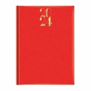 Agenda Artilux A5, Datata, 14,5 x 20,5 cm, Hartie Ivory, Coperta Rosie, 352 pagini