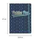 Agenda jurnal A5 Pukka Glee, Coperta Tare, 96 pagini, Albastru Inchis