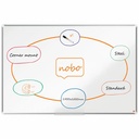 Tabla NOBO Premium Plus, Otel Lacuit, 150x100 cm, Magnet, Marker si Tavita Incluse, Alb, Ideala pentru Birouri si Sali de Clasa