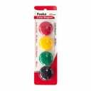 Set 4 magneti Foska 40mm, Culori Diverse, Fixare Puternica pe Suprafete Metalice