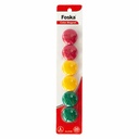 Set 6 magneti pentru tabla Office1 Foska, 30 mm, culori diverse, fixare documente si notite