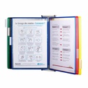Kit complet Tarifold din otel pentru perete A4, 10 display-uri, extensibil, multicolor, montaj usor