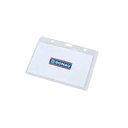 Ecuson orizontal Donau transparent 102 x 64 mm - Identificare eficienta si profesionala la evenimente