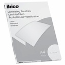 Folie de laminat Ibico A4, 75 microni, 100 buc/set, Protectie Durabila si Luciu Perfect