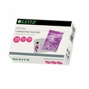 Folie Leitz MINI pentru laminare la cald, 65x95 mm, 125 microni, Protectie Profesionala pentru Documente, Set de 100 coli