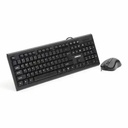 Kit tastatura si mouse Omega OKM09, ergonomic, optic 1200 DPI, negru, compatibil cu diferite sisteme, durabil