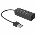 Hub USB MediaRange 1:4, 4 Porturi USB 2.0, Transfer de Date 480 Mbit/s, Compatibil cu Windows, Mac, Linux