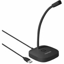 Microfon PC PROMATE ProMic-1, USB, Negru, Tehnologie Omnidirectionala, Design Flexibil, Ideal Pentru Inregistrari de Calitate Studio