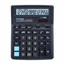 Calculator de birou Donau Tech, 16 digiti, alimentare duala, functii variate, oprire automata, 190 x 143 x 40 mm, negru