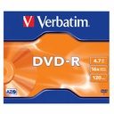 DVD-R Verbatim 43519 Matt Silver Surface, 16X, 4.7GB, Calitate si Durabilitate Pentru Stocarea si Arhivarea Datelor