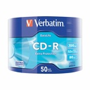 CD-R Verbatim 52x, 700 MB, 50 bucati, capacitate generoasa si viteza rapida de scriere