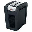 Distrugator documente manual REXEL SECURE MC6 Slim, P5, 6 coli, 18l, Negru/Argintiu, Whisper-ShredTM, Silentios