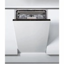 Masina de spalat vase incorporabila Whirlpool WSIP 4O33 PFE, 10 seturi, 9 programe, 45 cm, Clasa D, Negru, Tehnologie 6th Sense