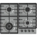 Plita incorporabila Gorenje GW642ABX, Gaz, 4 arzatoare, Wok, inox, design modern, aprindere electrica