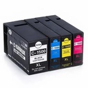Set 4 cartuse cerneala Canon PGI1500XL, 2500 pagini negru, 1520 pagini CMY, Maxify IB4050/4150/MB5050/5150/5350/5450