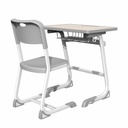 Banca Scolara Ergonomica cu Scaun, Elevi Clasele I-VIII, Blat MDF 25mm, Otel Vopsit, 600x400x700mm