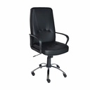 Fotoliu Ergo D, Piele Ecologica, Negru, Confortabil si Elegant, Garantie 2 Ani