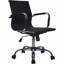Scaun birou operational 3508BK, poliuretan, negru, ergonomic, reglabil, rotativ 360 grade