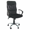Scaun operational CMX 935, negru, ergonomic, tapitat cu piele eco, stabilitate si confort