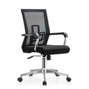 Scaun ergonomic Lucas, mesh, negru, suport lombar, 120 kg - confort si sustinere la birou