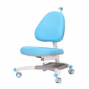 Scaun ergonomic pentru copii Ergo Tech, reglabil, albastru, sustine corect postura, 420x430mm, 120kg