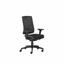 Scaun operational Pure, tapitat, negru, ergonomic, mecanism sincron, capacitate 120 kg