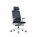 Scaun operational ergonomic Meteor X cu tetiera reglabila, negru - suport si confort optim