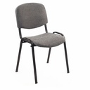 Scaun vizitator Niky stofa gri - confortabil si robust, capacitate de 120 kg