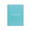 Caiet spira MR-Emotion, A4, matematica, 80 file, carton dur, albastru, Emotions Model