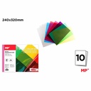 Hartie Celofan Main Paper, 240x320 mm, 10 coli, Culori Asortate, Ideala pentru Scrapbooking si Origami