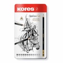 Set creioane grafit Kores 2H-8B, 12 bucati - Scrie si deseneaza cu precizie si calitate