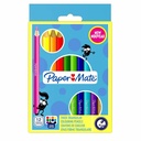 Set creioane colorate Papermate Jumbo, 12 culori vibrante, ergonomic pentru copii mici
