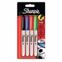 Set marker permanent Papermate Sharpie, culori intense, uscare rapida, 4 culori