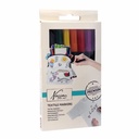 Set 8 markere Creative Craft Nassau Fine Art pentru textile, culori variate, rezistente la spalare