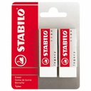 Set 2 radiere Stabilo Legacy 1186, cauciuc sintetic, moale si eficiente