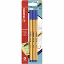 Set 3 Fineliner Stabilo Point 88, 0.4 mm, Albastru - Linii Precise si Detaliate