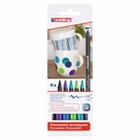 Set 6 markere Edding 4200 pentru portelan, culori basic, varf 1-4 mm, rezistente la caldura, fabricate in Germania
