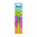 Pix cu bila ZX Speed, retractabil, cerneala gel, grip ergonomic, 0.5 mm, albastru, blister