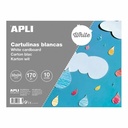 Placi din carton APLI, alb, 170 g/mp, set 10 coli - Ideal pentru pictura si proiecte creative