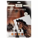Pictura pe numere Creative Craft, model horse, 33x23 cm, kit complet pentru pictura relaxanta