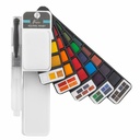 Set Acuarele Creative Craft Nassau Fine Art, 25 Culori, Design Evantai - Culori Puternice si Unice, Compact si Usor de Transportat