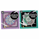 Set 5 planse de colorat Creative Craft Velvet Paper, 18x18 cm, Material Catifelat