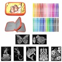 Set creativ Coloriaj 42 piese, instrument ideal pentru artisti si copii, stimuleaza imaginatia
