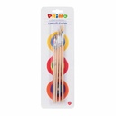 Set 5 pensule Morocolor Primo, drepte, nr. 0, 2, 4, 6, 8, pentru vopsele pe baza de ulei