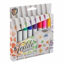 Set 8 markere textile Creative Craft Grafix, culori variate, durabile, pentru proiecte creative