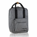 Ghiozdan Hash HS-339, 1 compartiment, 1 buzunar interior, design simplu si compact, poliester durabil, 36x26x12 cm