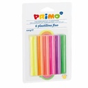 Plastilina Morocolor, 6 culori fluorescente, 18 g fiecare, set creativ pentru modele vii